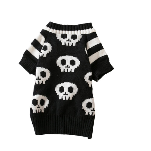 Cat Halloween Skull Sweater | Soft Knit Costume for Cats